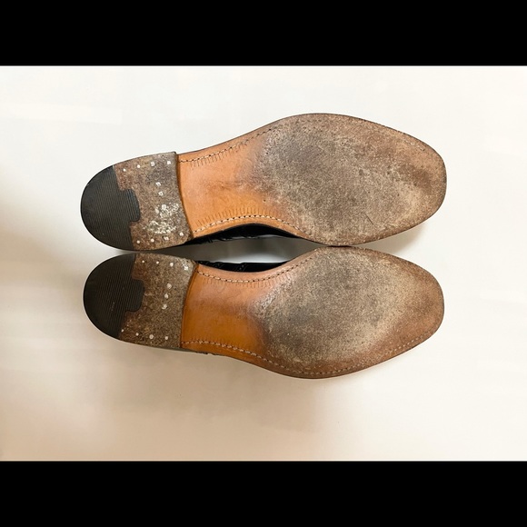 Johnston$ Murphy Gentleman Oxfords Black shoes, Size 8.5